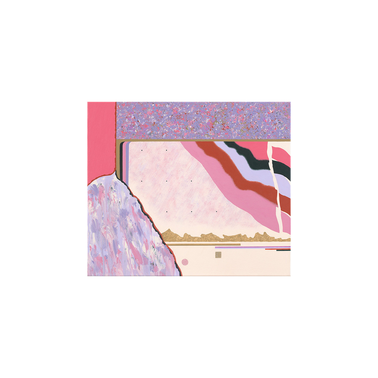 Magic Moon / Pink . 2026 . 60 x 70 cm . Acrylic on Canvas